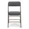 Atlas Commercial Products Triple-Braced Fabric Padded Metal Folding Chair, 2" Cushion, Gray MFC22GRYFP-2 - alternate 7